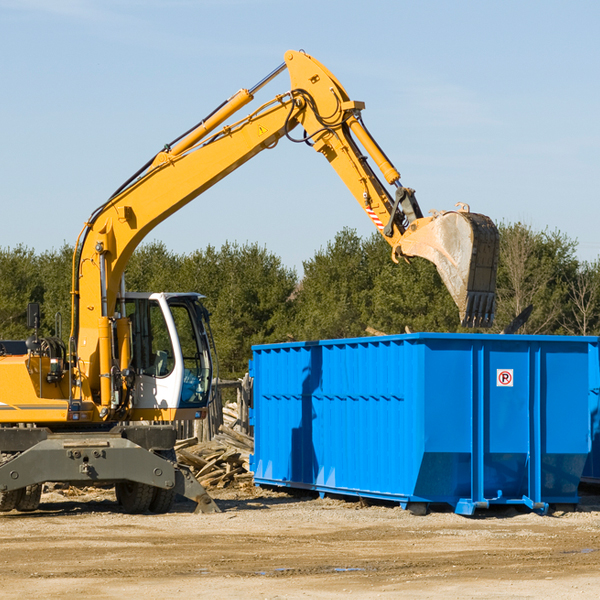 can i choose the location where the residential dumpster will be placed in Chisago Lake MN